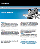Casestudy digital signage: University of Sheffield
